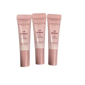 Wander Beauty Lip Retreat Oil Huile Oasis Glow 0.16 Fl Oz Set Of 3 Lipcare New